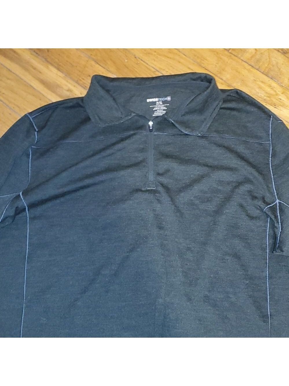 Men's Swiss tech pullover long sleeve top size xl - Picture 2 of 3
